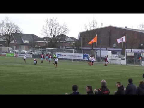 2é doelpunt tegen Zwaluwen Utrecht