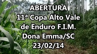 preview picture of video 'Abertura 11ª Copa Alto Vale de Enduro F.I.M. - Dona Emma/SC 23/02/14 Part3'