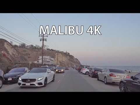 Malibu 4K - Sunset Drive - Billionaire's Beach