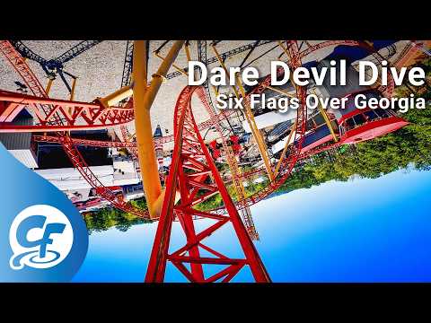 Back row point of view footage of Dare Devil Dive