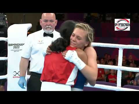 Final IND VS ENG - Women's Boxing Minimumweight 45-48 KG CWG 2022 - NITU Ghanghas Wins Gold