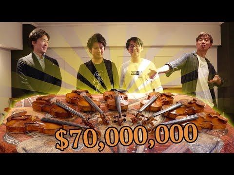 Playing 7 Stradivarius Violins (worth $70,000,000!)