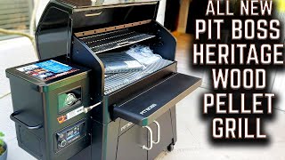 INTRODUCING THE ALL NEW PIT BOSS HERITAGE WOOD PELLET GRILL! FIRST LOOK AND INITIAL BURN OFF