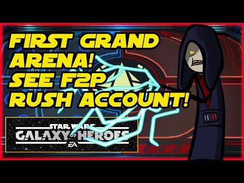 FIRST GRAND ARENA!  F2P Sith Eternal Emperor RUSH Account!  The SithHole!!!