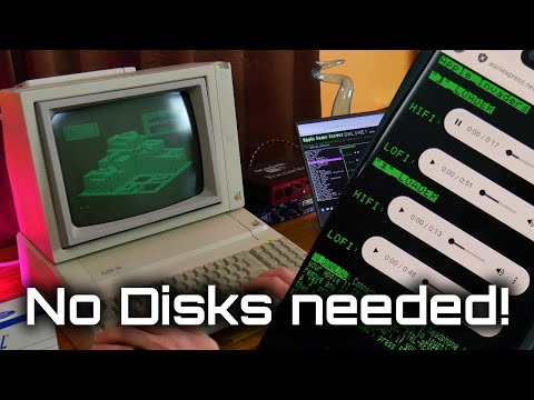 How to load programs on an Apple II using a smartphone or PC!