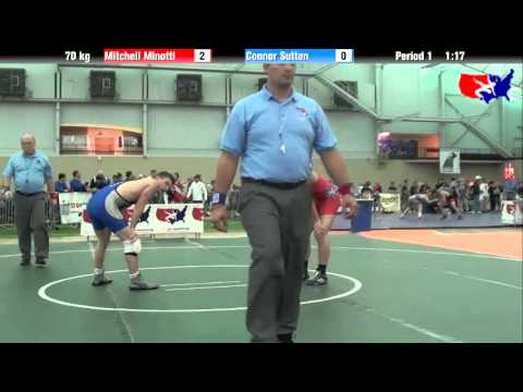 Mitchell Minotti vs. Connor Sutton at 2013 ASICS University Nationals - FS