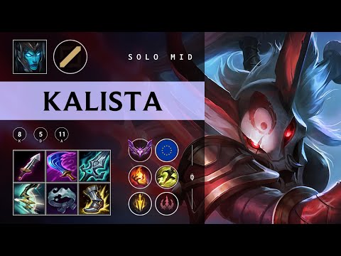 Kalista Mid vs Syndra - EUW Master Patch 25.24