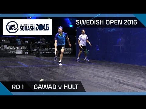 Squash: Gawad v Hult - UCS Swedish Open 2016 - Rd 1 Highlights