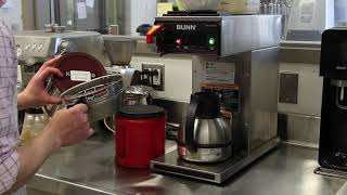 How to use the Bunn coffee maker