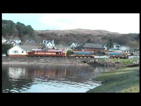 Class 37 37670 6K66 Fort William-Arisaig Filmed At Corpach 13.4.09
