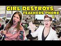 Girl Temper Tantrum Smashes Teacher S Phone While At School Original