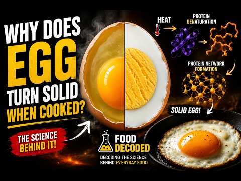 Why Does an Egg Turn Solid When Cooked 🥚  Egg Protein Science Explained #egg protein science