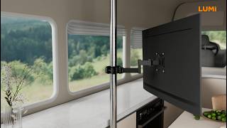 Economy Full-Motion TV/Monitor Pole Mounts | LDA35E Series | LUMI