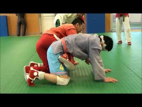 初公開　SAMBO　サンボ　意表を衝いた前転アキレス締め　САМБО