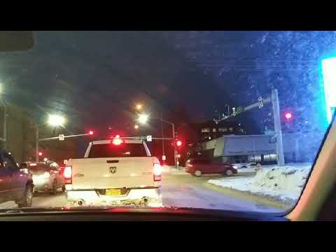 Night driving in anchorage Alaska
