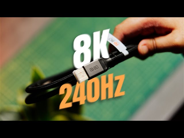 Vídeo relacionado con KabelDirekt - Cable DisplayPort 2.0 8K - 2m - Cable DP 2.0 con blindaje especial A.I.S. para PC de juegos/laptops de juegos y alta resolución 4K / 8K o super rápido 144Hz, 240Hz o 360Hz