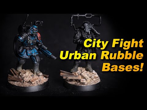 Making Urban Rubble Bases for Warhammer 40,000! My Imperial Guard
