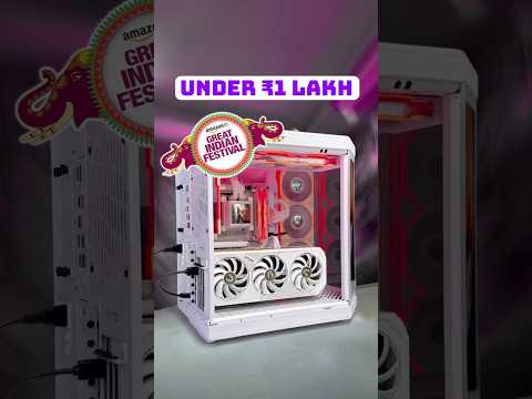 White Beauty UNDER 1 LAKH Gaming PC Build | amazon great indian festival 2025 | bbd flipkart 2025