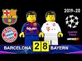 Barcelona vs Bayern 2-8 • Champions League 2019/20 in Lego • All Goals Highlights Lego Football
