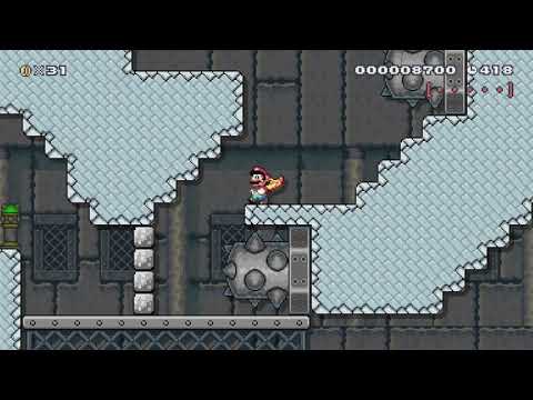 Skewer Danger Castle by Caio N ~ World Record! - Super Mario Maker - No Commentary 1bn