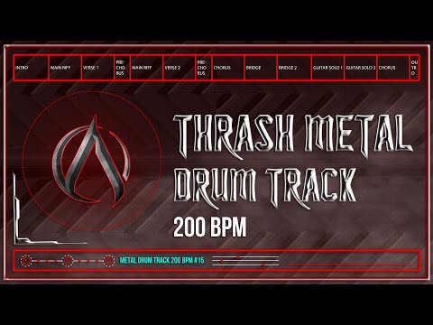 Typical Thrash Metal Drum Track 200 BPM | Preset 3.0 (HQ,HD)