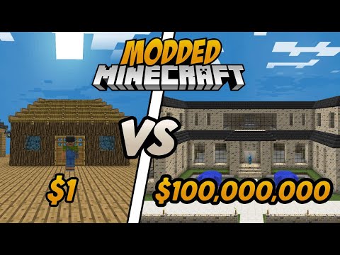 Insane Minecraft Mansion Build - $100M in Mods!