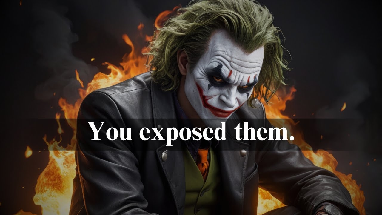 You Pulled Back the Curtain, Now They’re Exposed - Joker Motivation (Powerful)