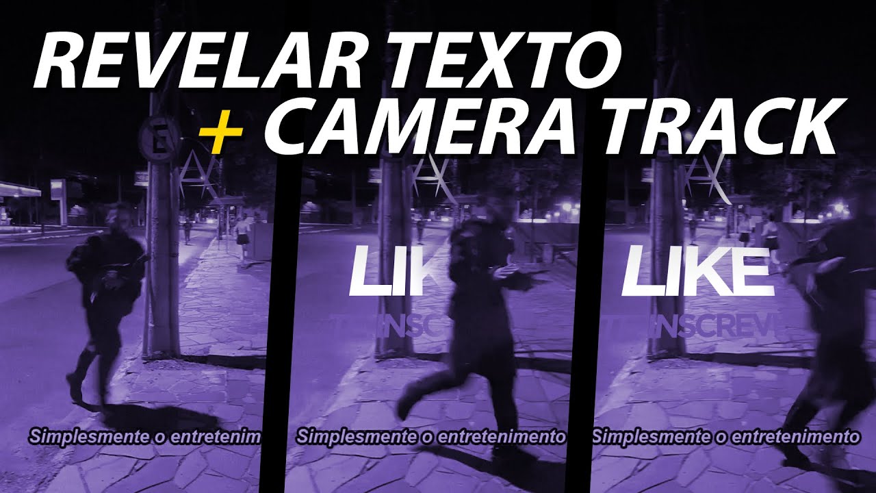 COMO REVELAR TEXTO com máscara + CAMERA TRACK - Aula Tutorial - After Effects - André Hernandes