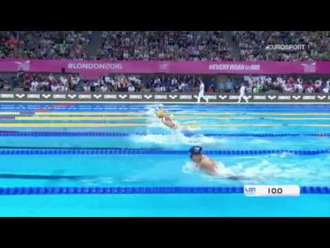 Jennie Johansson Wins Women's 50m Breaststroke Final LEN European Swimming Championships London 2016