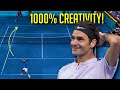 Roger Federer Shots But They Get Increasingly More Creative