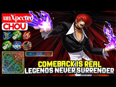 Comeback Is Real, Legends Never Surrender [ unXpected Chou ] Mobile Legends