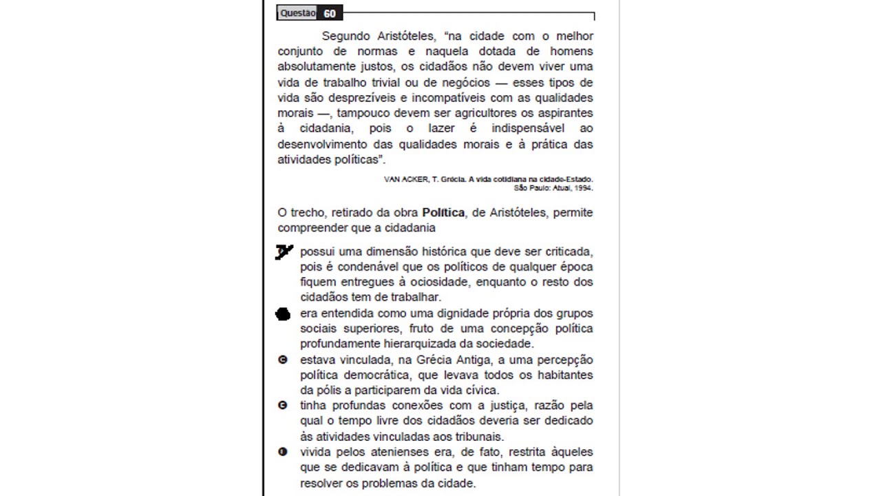 ENEM 2009 questão 60