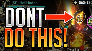 DONT MAKE THIS MASSIVE MISTAKE! | Raid: Shadow Legends