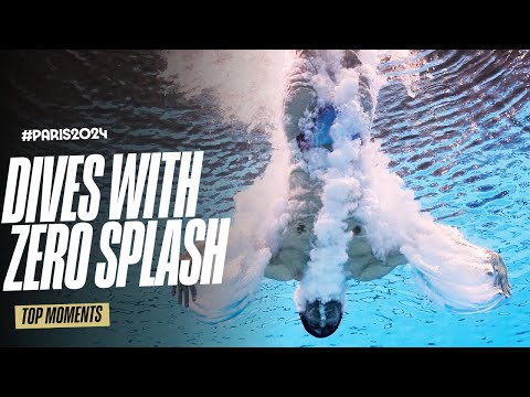 10 dives with ZERO splash at #Paris2024 | Top Moments