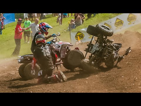 Nick Gennusa holeshot crash at Pleasure Valley Raceway - 2021