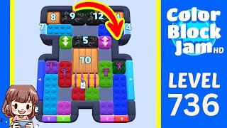Soluzione del Livello 736 di Color Block Jam