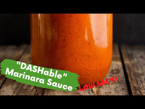 "DASHable" Low Sodium Marinara Sauce