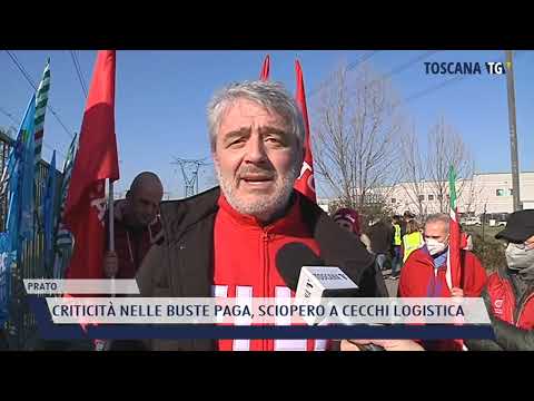 2022-02-28 PRATO - CRITICITÀ NELLE BUSTE PAGA, SCIOPERO A CECCHI LOGISTICA