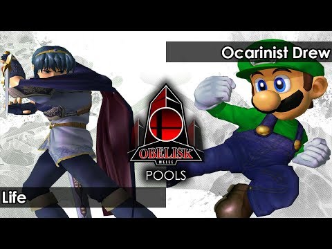 Melee: CC | Life (Marth) V Ocarinist Drew (Luigi) - Obelisk 66 Tournament SSBM