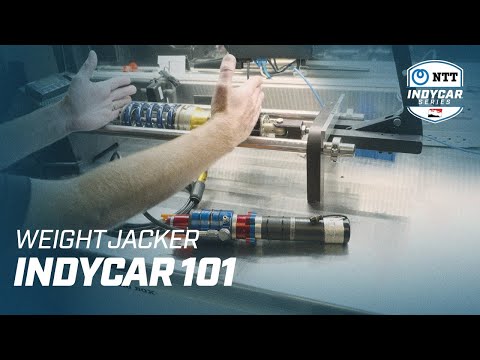 What does the weight jacker do during oval races? | INDYCAR 101 presented by Pennzoil