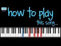 PianistAko tutorial MAYBE IT'S YOU piano regine ...