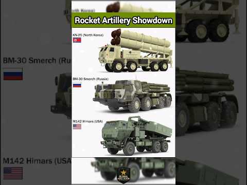 KN-25 vs BM-30 vs HIMARS | Most Powerful Rocket Artillery Systems Compared! #trending #shorts