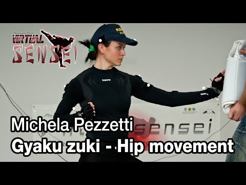 Michela Pezzetti - Gyaku zuki with target pad: Hip movement - Virtual Sensei