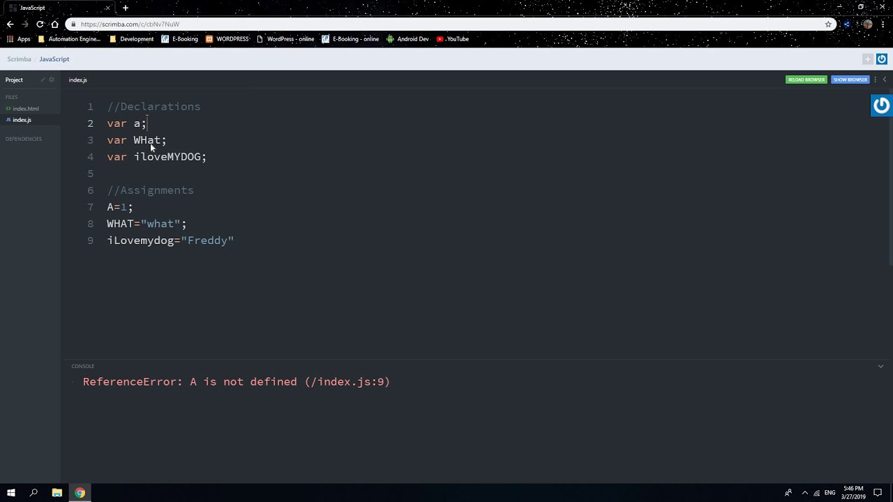 JavaScript+6+-++Case+Sensitivity+in+Variables