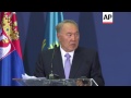 kazakh leader meets serbian president nikolic