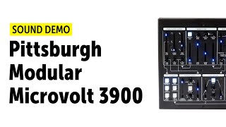 Video thumbnail for Pittsburgh Modular Microvolt 3900 Sound Demo (no talking) by Bonedo Synthesizers