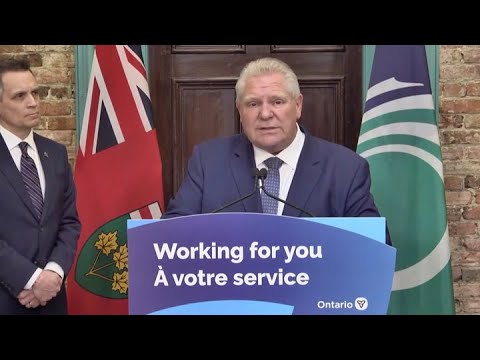 CAUGHT ON CAMERA Ontario Premier Doug Ford implores Liberals not to let drug "nightmare" come east
