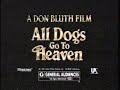 1989 All Dogs Go To Heaven Trailer