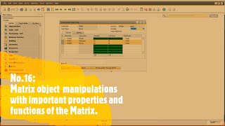 SAP Business one matrix object manipulation using important properties and mathods- Part 16