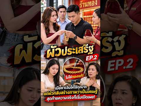 ผัวประเสริฐ EP.2 | ผัวอวดรวย แต่เมียเป็นคนหาเงินเลี้ยงทั้งบ้าน!#ผัวประเสริฐ #Shorts #ละครสั้น